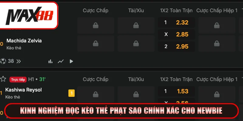 Cách tính kèo thẻ phạt chính xác từ cao thủ