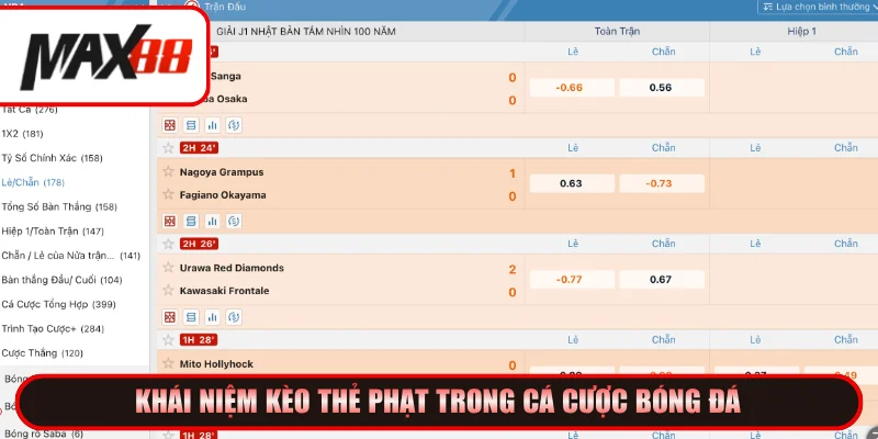 Cách tính kèo thẻ phạt là gì khi cá cược thể thao