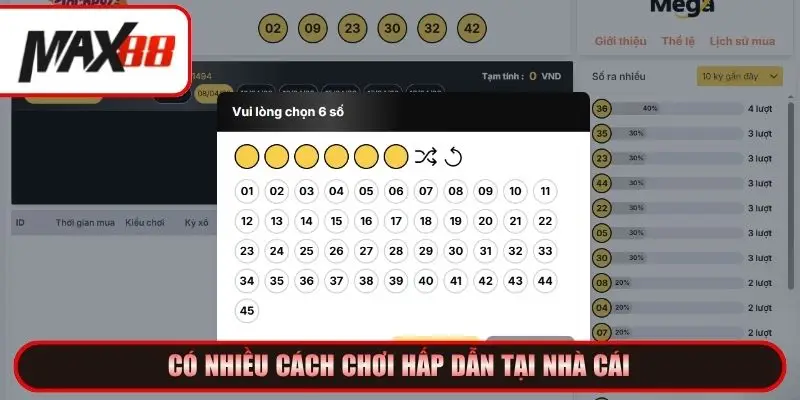 Có nhiều cách chơi hấp dẫn tại nhà cái