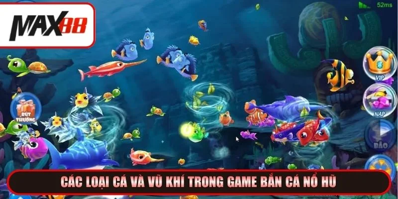 Khám phá các loại vũ khí và mục tiêu trong game