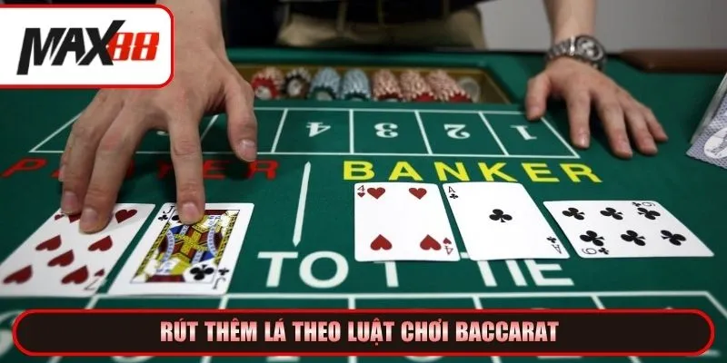 Rút thêm lá theo luật chơi Baccarat 